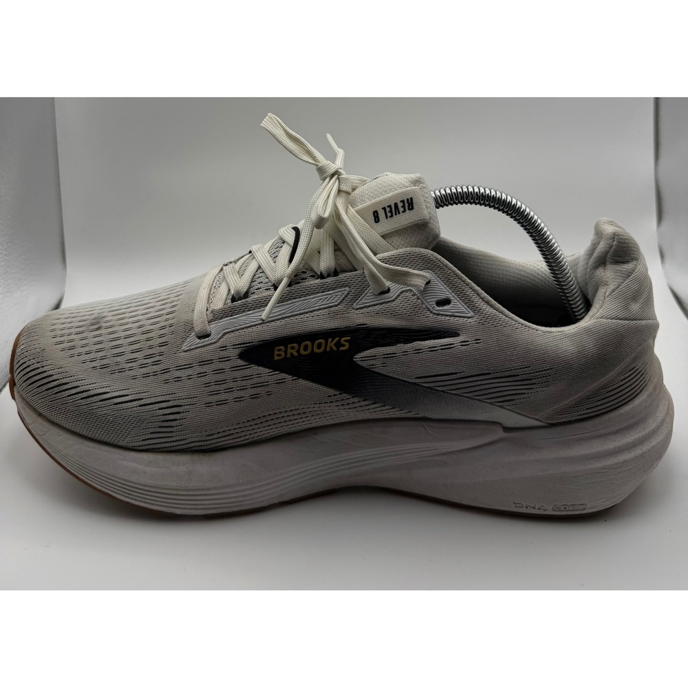 Brooks Revel 6 Running Shoes Mens 10.5 White Grey Good DNA LOFT 1104681D107
